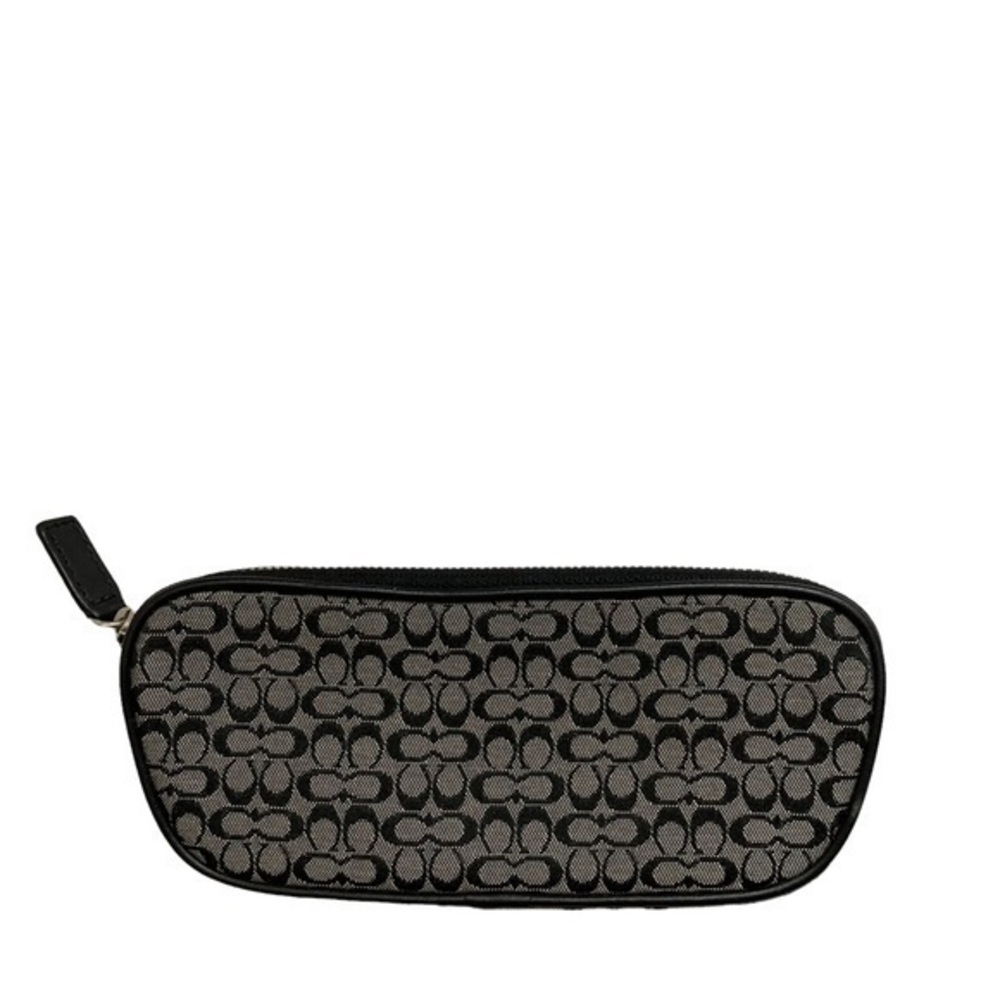 Coach vintage y2k black gray mini signature c case